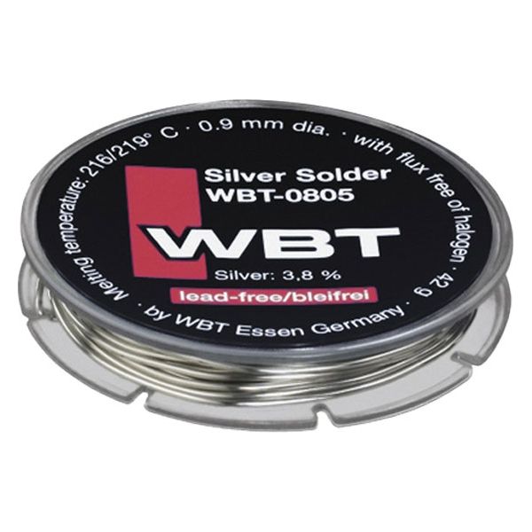 WBT 鉛フリー 銀入りハンダ 10m/42g WBT-0805 1個（10m/42g）（直送品） - アスクル