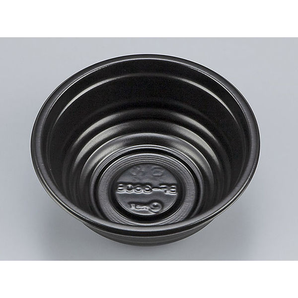 シーピー化成 どんぶり容器 BF-360-B 黒本体 0140360200525 1袋(50枚)（直送品）