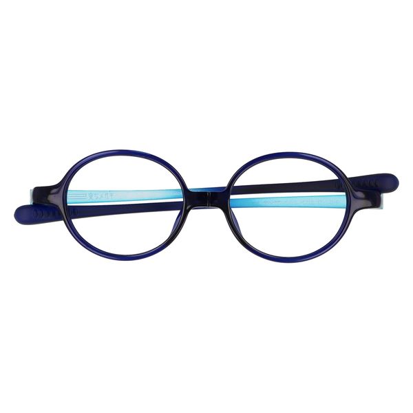 ハグ・オザワ 変なメガネ　老眼鏡　ラウンド型　ネイビー／アクアマット　+2.0 HM-1002/COL2/45/+2.0 1パック（直送品）