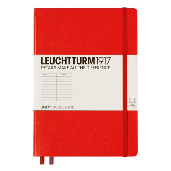 LEUCHTTURM1917 ロイヒトトゥルム 332933 ノート A5 横罫 レッド 332933 1冊（直送品）