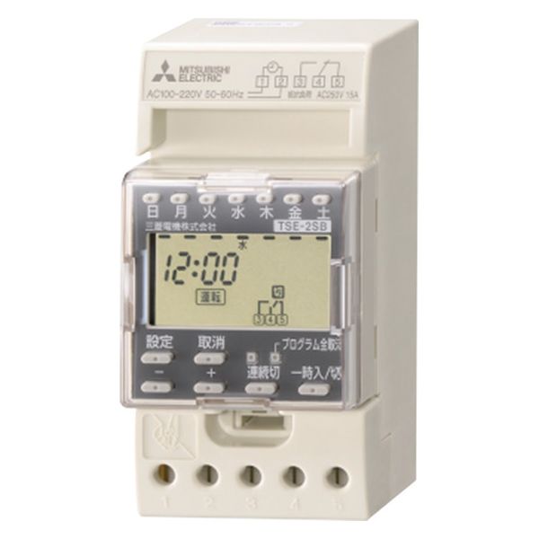 三菱電機 タイムスイッチ 電子式 停電補償付 TSE-2SB 8A 1台