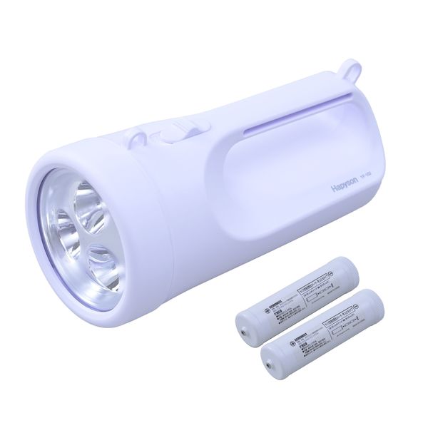 LED懐中電灯 1500lx 強力ライト 防災 変換用スペーサー付