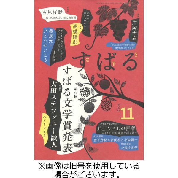 すばる 2024/02/06発売号から1年(12冊)（直送品）