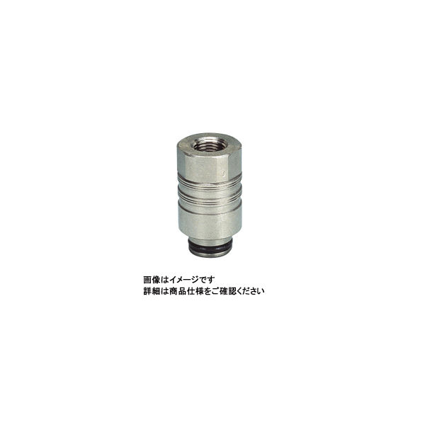 日本ピスコ 金型温調継手 プラグ単体タイプ メスネジストレート プラグ AKC10ー02FP AKC10-02FP 1セット(4個)（直送品）