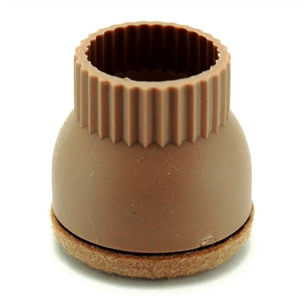 和気産業 家具のスベリ材CAP フェルト付き 丸脚角脚兼用 ライトブラウン M 4個 Cwe-012F 1セット(16個:4個×4パック)（直送品）