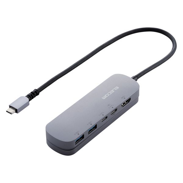 ドッキングステーション USB Type-C接続 HDMI USB-A PD90W 固定