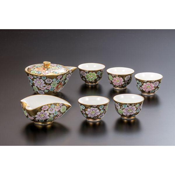 九谷焼　高聡文作　鳥花文　花瓶　花入　里想　共箱  M　R4204C 九谷焼高聡文作鳥花文花瓶花入里想共箱 MR4204C