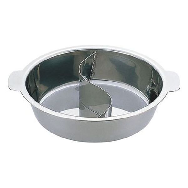 UK チリ鍋 2仕切り(蓋無し) 29cm 291154 1個 三宝産業（直送品 