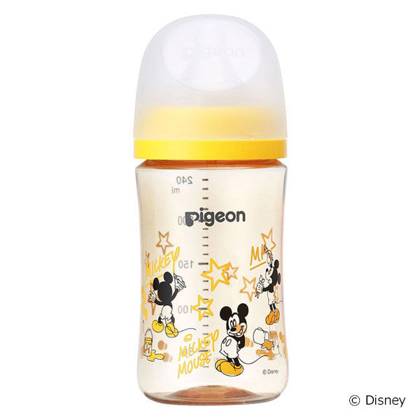 ピジョン 母乳実感プラ 240ml（Disney） 哺乳瓶 - アスクル