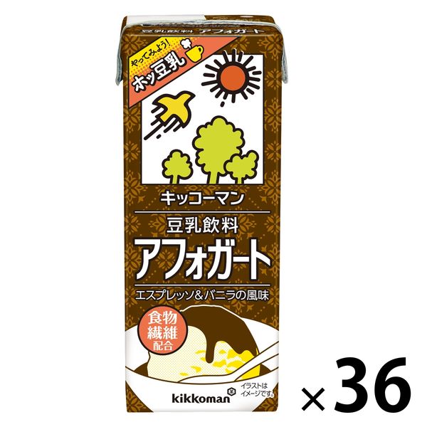 キッコーマンソイフーズ 豆乳飲料 アフォガート 200ml 1セット（36本）