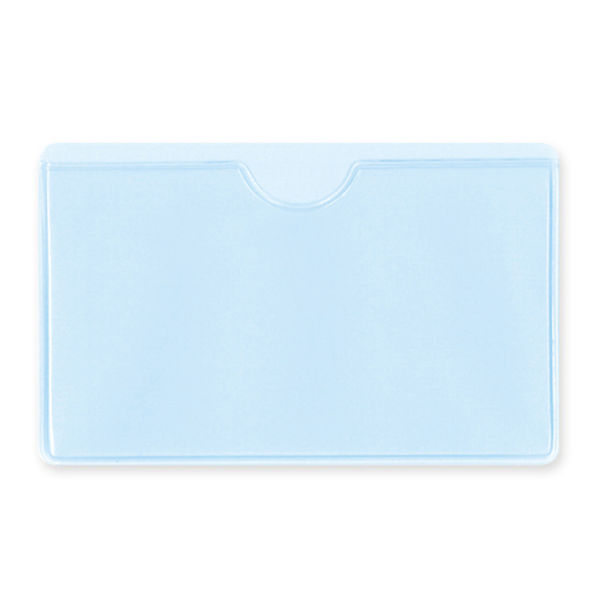 カード入れ　オレフィン製　ブルー 60S-B 50枚 共栄プラスチック（直送品）