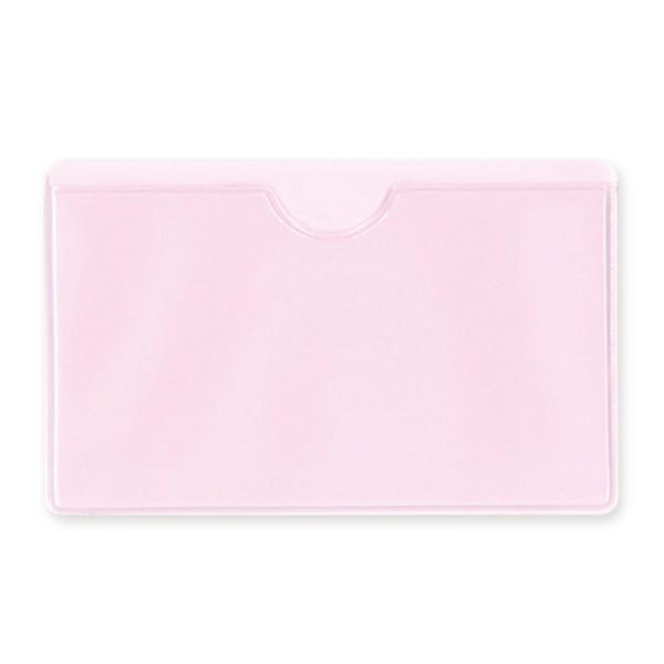 カード入れ　オレフィン製　ピンク 60S-P 50枚 共栄プラスチック（直送品）