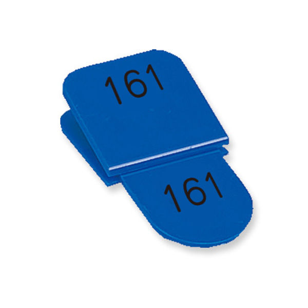 角型親子番号札．１５１ー２００．ブルー CT-3-151-B 1組 共栄プラスチック（直送品）
