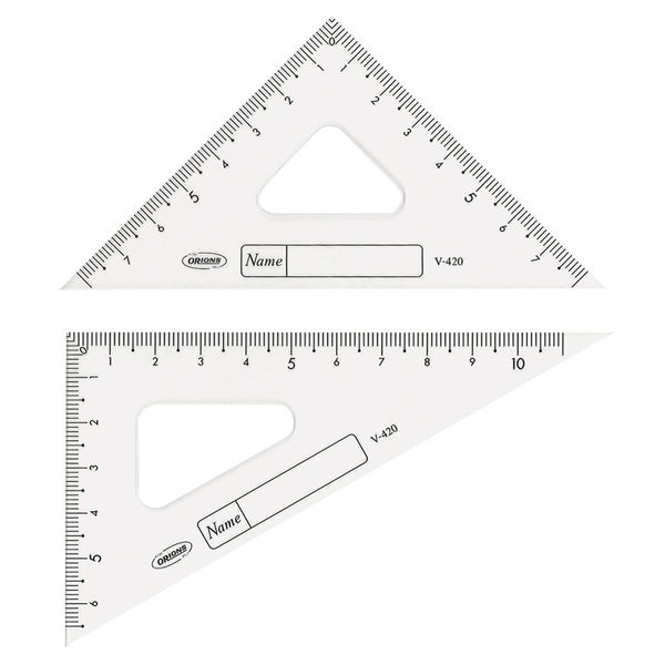三角定規 GAKUNO12cm三角定規 V-420 20個 共栄プラスチック