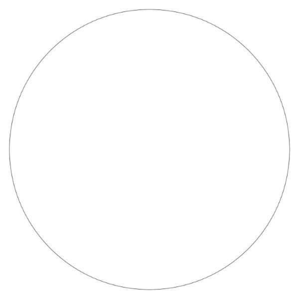 コースター No.100 白無地 丸0.5mm　6000枚(100枚×60) 00220989 カミイソ産商（直送品）