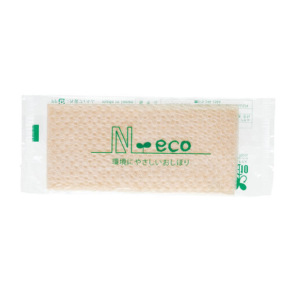 DNコーポレーションおしぼり N-eco環境にやさしい紙おしぼり【weeco】 2000枚(100枚×20) 00710011（直送品）