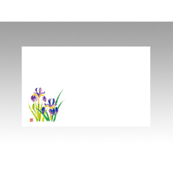 テーブルマット 上質-111 あやめ　100点 389238 1セット(100点入) カミイソ産商（直送品）