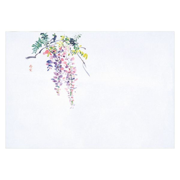 マイン 紙・演出小物 M30-317 四季紙 富久寿 尺5 藤 100枚入 10点 1セット(10点入)（直送品）