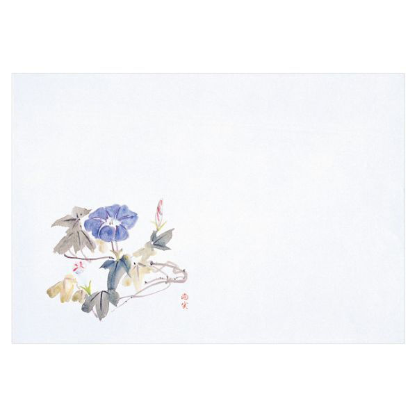 マイン 紙・演出小物 M30-319 四季紙 富久寿 尺5 朝顔 100枚入 10点 1セット(10点入)（直送品）