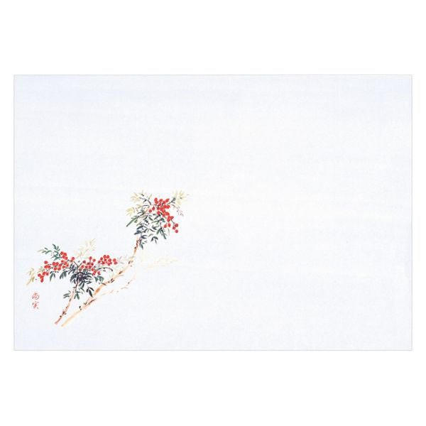 マイン 紙・演出小物 M30-324 四季紙 富久寿 尺5 南天 100枚入 10点 1セット(10点入)（直送品）