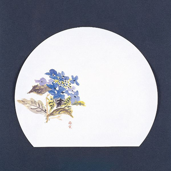 マイン 紙・演出小物 M30-331 四季紙 富久寿 尺3半月 あじさい 100枚入 1点（直送品）