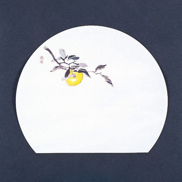 マイン 紙・演出小物 M30-336 四季紙 富久寿 尺3半月 ゆず 100枚入 1点（直送品）