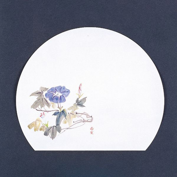 マイン 紙・演出小物 M30-332 四季紙 富久寿 尺3半月 朝顔 100枚入 1点（直送品）