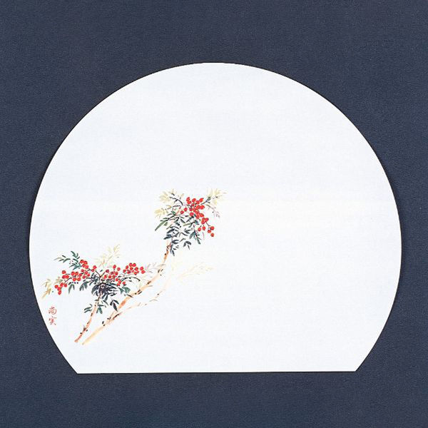 マイン 紙・演出小物 M30-337 四季紙 富久寿 尺3半月 南天 100枚入 1点（直送品）