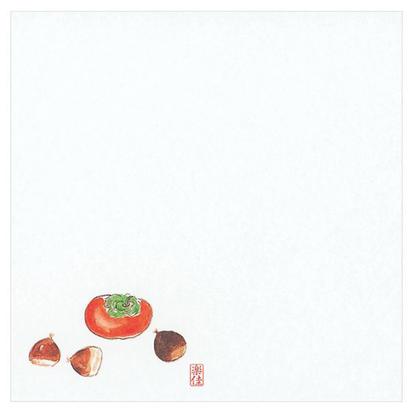 マイン 紙・演出小物 M30-388 耐油懐敷 18角 柿と栗 100枚入 120点 1セット(120点入)（直送品）