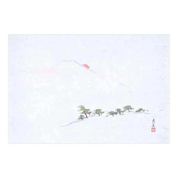 マイン 紙・演出小物 M33-099 四季紙 萬寿 富士山 100枚入 10点 1セット(10点入)（直送品）