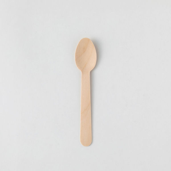 アサヒグリーン カトラリー　木製スプーン140 バラ(100本入 透明袋)　3000枚(100枚×30) 10031000（直送品）