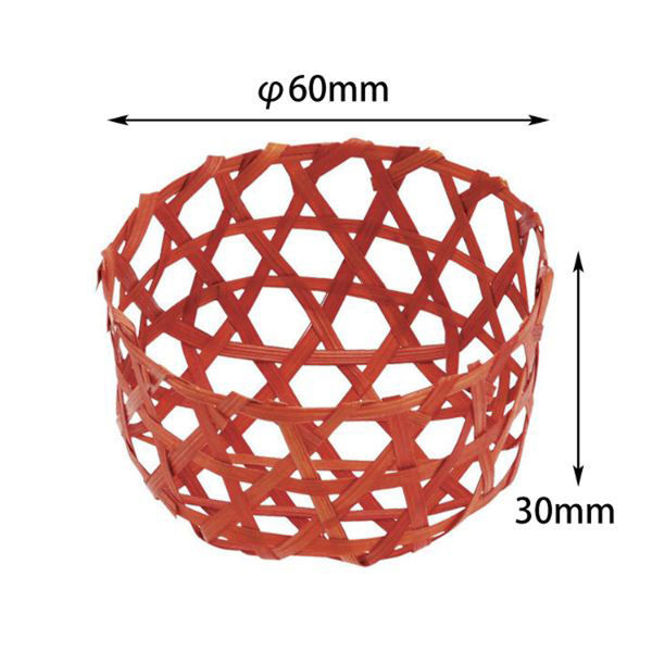 アサヒグリーン 竹かご ミニ 丸6BR　100点 3016 1セット(100点入)（直送品）