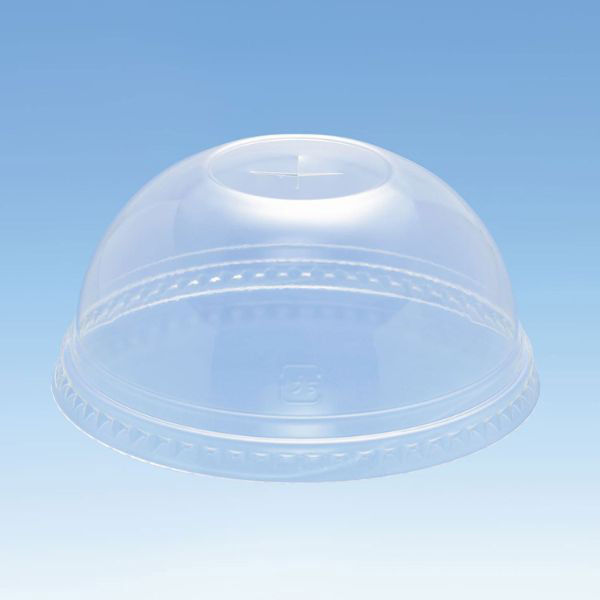 ポリマープラス 89φカップ用ドームフタ(穴付) 2000枚(100枚×20) 31500003 1セット(2000枚(100枚×20)入)（直送品）