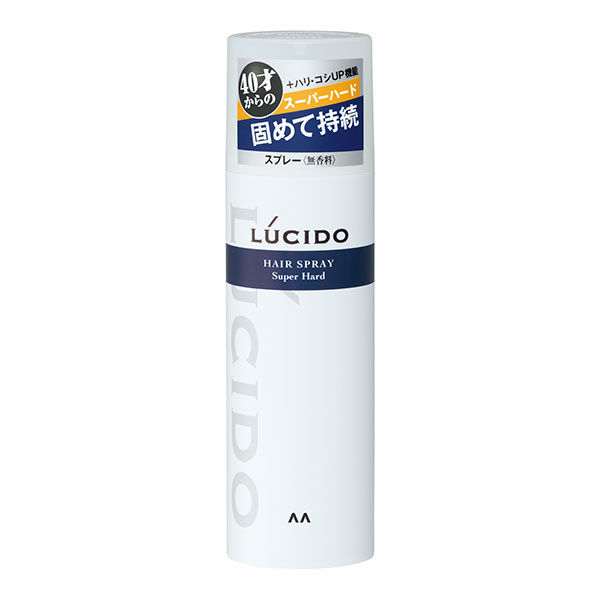 LUCIDO（ルシード）ヘアスプレー スーパーハード メンズ スタイリング剤 180g 無香料・湿気・強力キープ マンダム