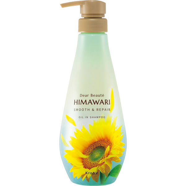 ディアボーテ HIMAWARI（ヒマワリ） オイルインシャンプー スムース＆リペア ポンプ 500ml アスクル