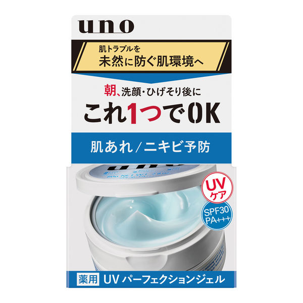 UNO（ウーノ） UVパーフェクションジェル 80g SPF30・PA+++ 肌あれ・ニキビ・紫外線予防