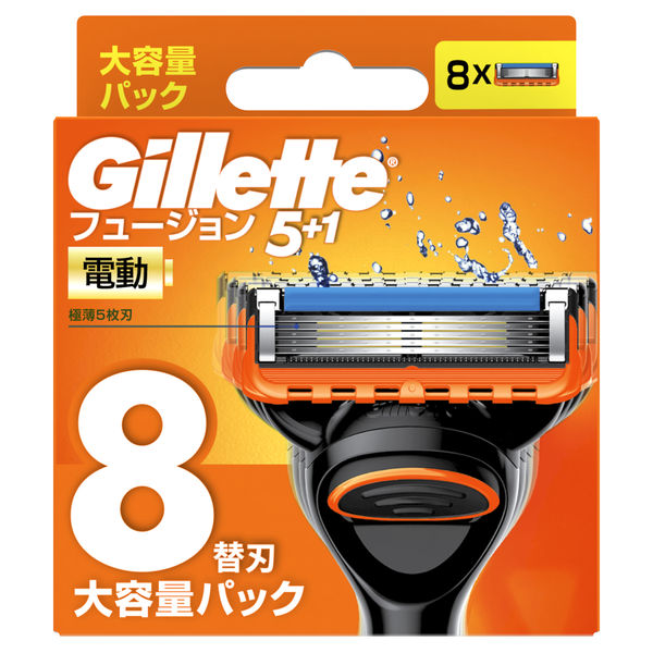 ジレット（Gillette）髭剃り フュージョン 5+1 電動タイプ 極薄5枚刃 