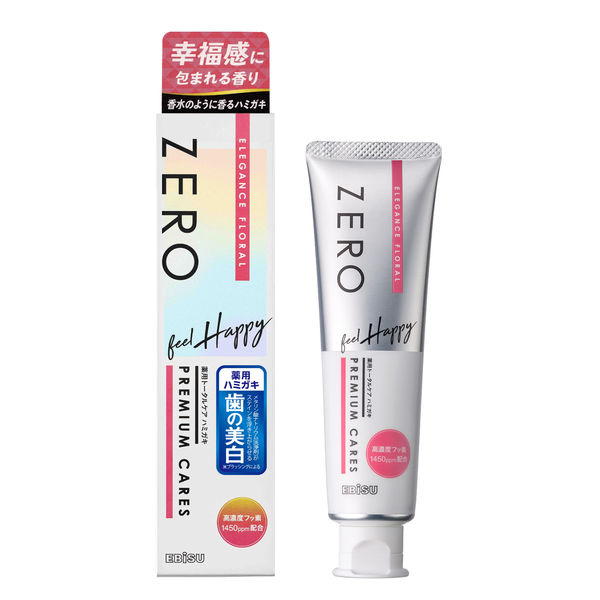歯ブラシ ゼロプレミアムケアズ ハミガキ ハッピー・90g 1個