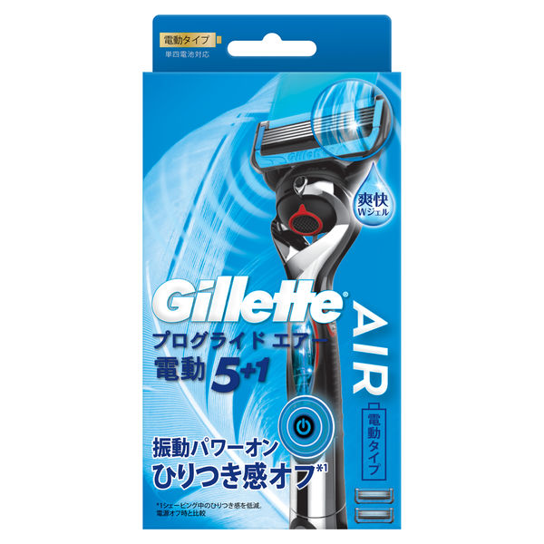 ジレット Gillette 髭剃り プログライド エアー 電動タイプ 本体+替刃2