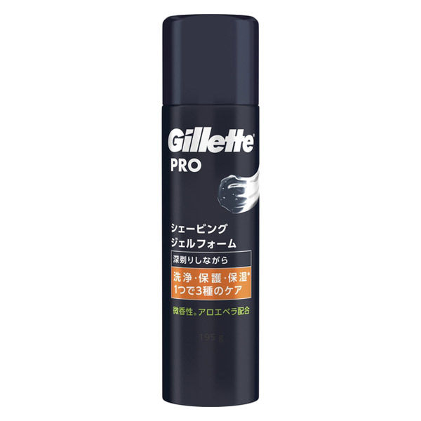 ジレット（Gillette）PRO シェービングフォーム 3種の肌ケア 洗浄・保護・保湿 245g 2個 P＆G