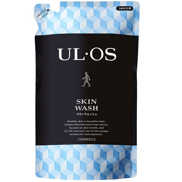 ULOS(ウルオス)薬用 全身用 スキンウォッシュ 詰め替え 420ml ボディソープ 洗顔 男性用 大塚製薬 - アスクル