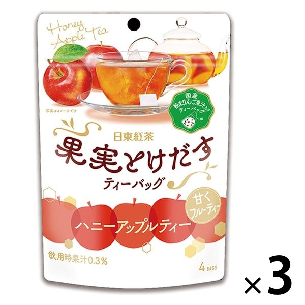 紅茶 日東紅茶 はちみつ フルーツティー アップル レモン 2種類 まとめ