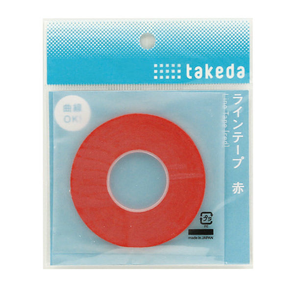 TTC ラインテープ 3.0mm 赤 25-1580 1セット（2個）