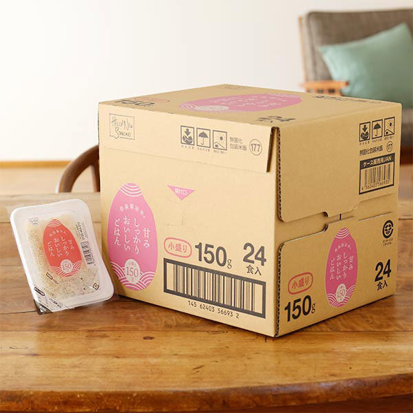 甘みしっかりおいしいごはん 150g×1箱(24食入) パックご飯 国産米100％ 米 ごはん オリジナル