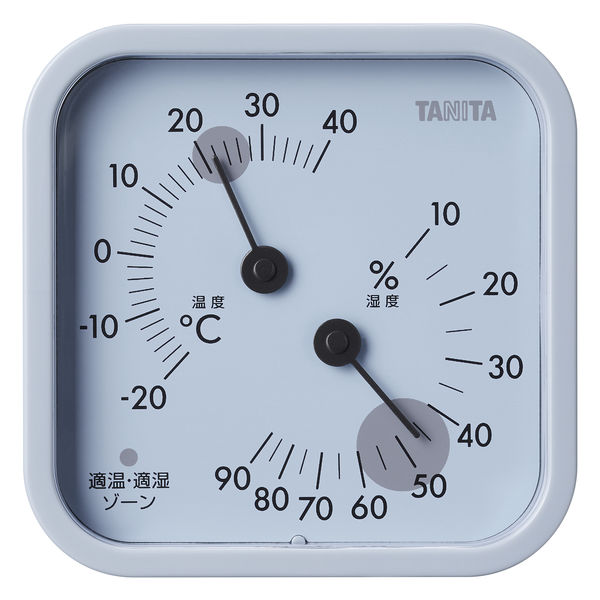 タニタ アナログ温湿度計 TT-587-BL 1個 - アスクル