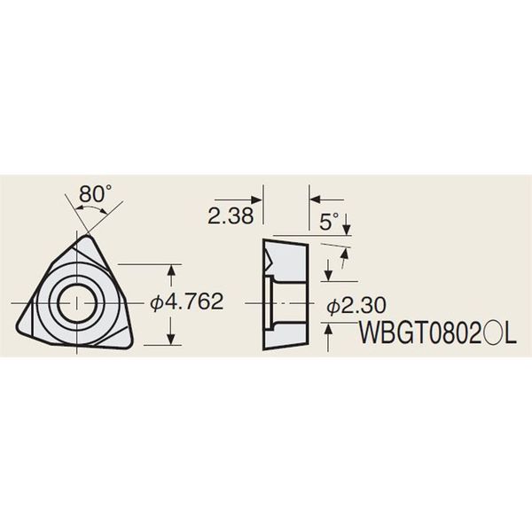 日研工作所 インサートチップ 4MP-E2 ST10P 1セット（10PC）（直送品）