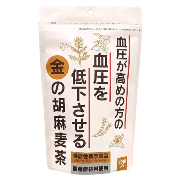 小川生薬 金の胡麻麦茶 5gX20袋 x20 4522968301334 20個（直送品