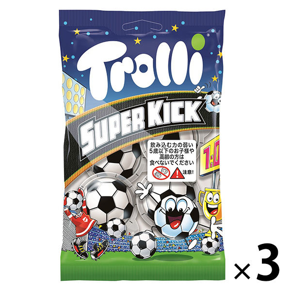 Trolli トローリ スーパーキック キャンディ 　3袋　グミ 輸入菓子