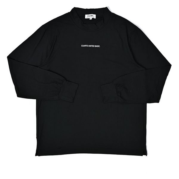 クアルトユナイテッド 微起毛タートルネックインナー BLK XL A0159MEN 1点（直送品） アスクル