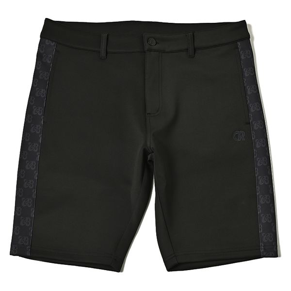 クアルトユナイテッド モノグラム柄切替ハーフパンツ　BLK　XXL A0194MEN-B 1点（直送品）